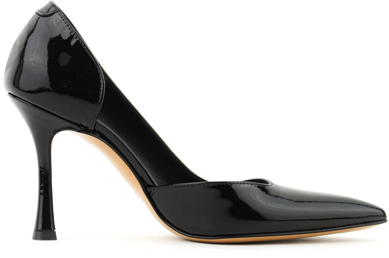 Paul Warmer D'orsay Pump Patent Black Zwart