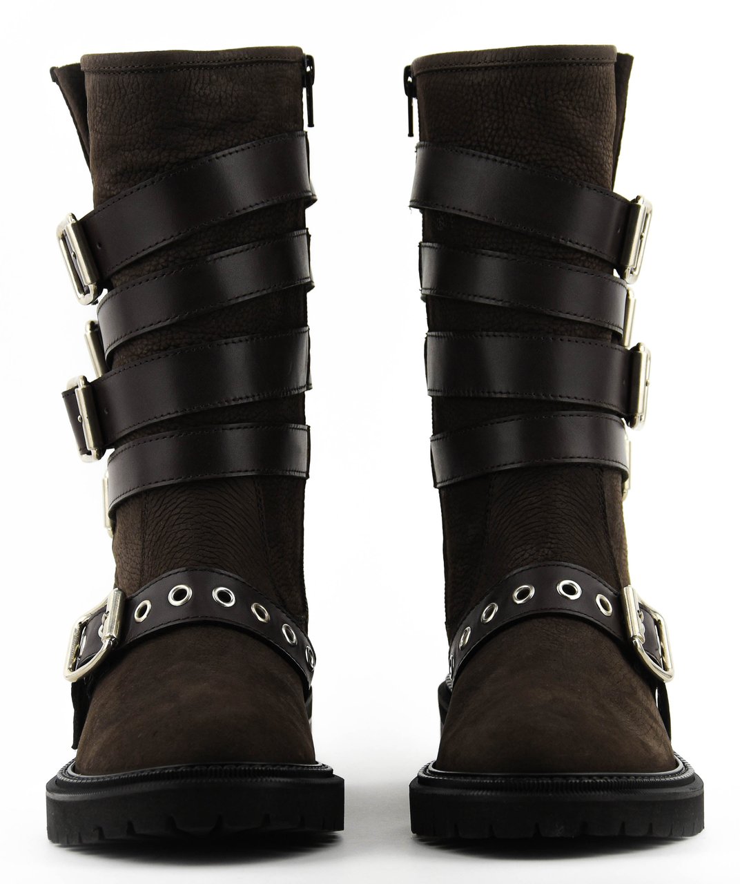 Paul Warmer Multi Buckle Biker Brown Bruin