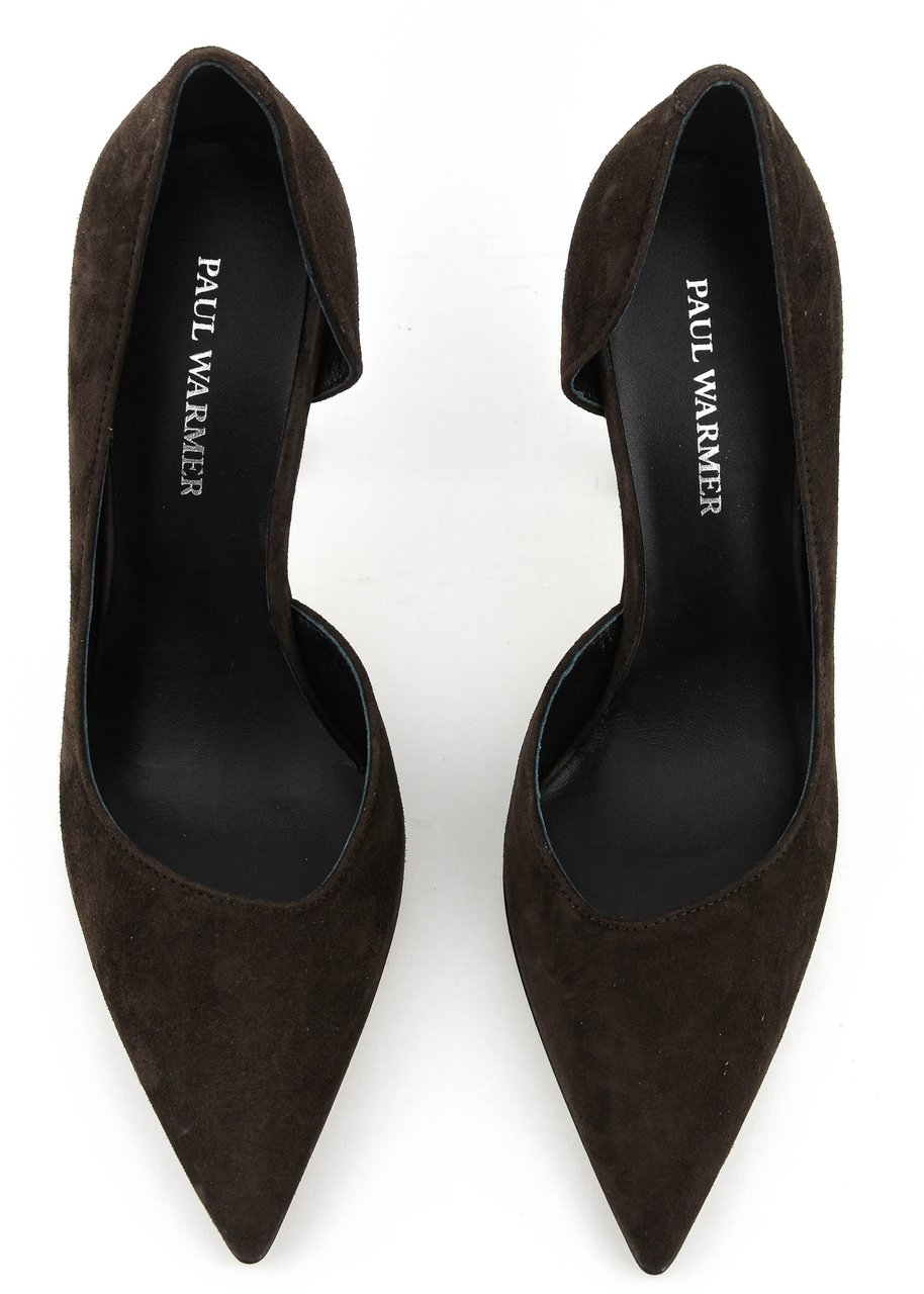 Paul Warmer Paulwarmer D'orsay Pump Brown Suede Bruin