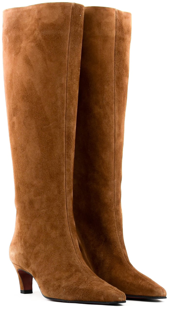 Paul Warmer Boot Kitten Heel Brandy Divers