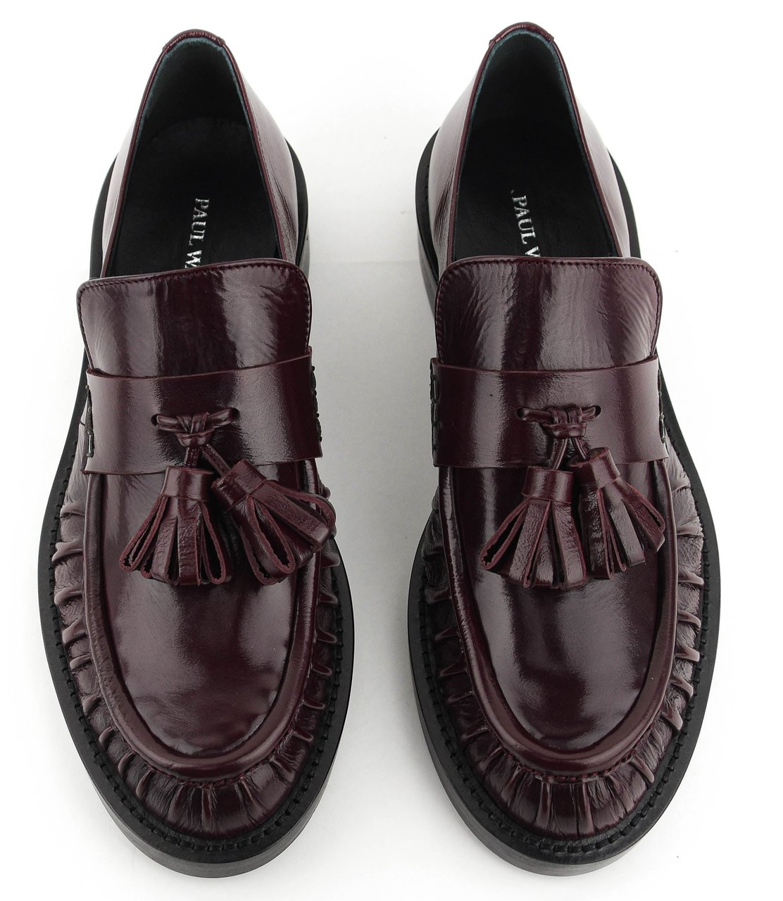 Paul Warmer Loafer Burgundy Tassels Rood