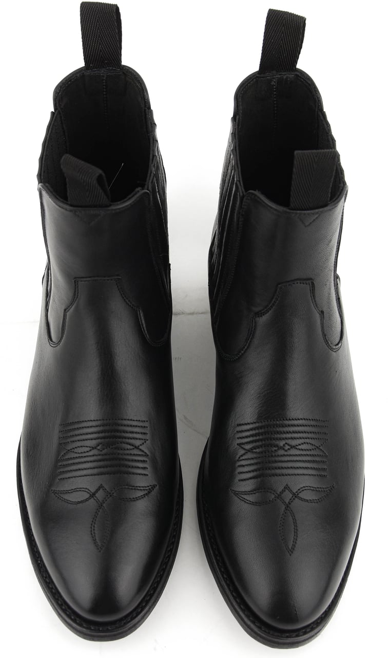Paul Warmer Gaucho Chelsea Boot Black Zwart