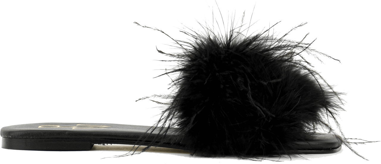 Paul Warmer Feather Slide Black Zwart