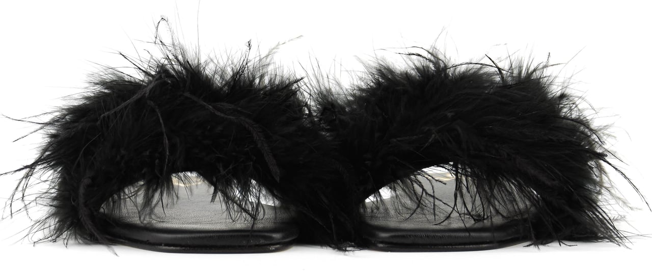 Paul Warmer Feather Slide Black Zwart