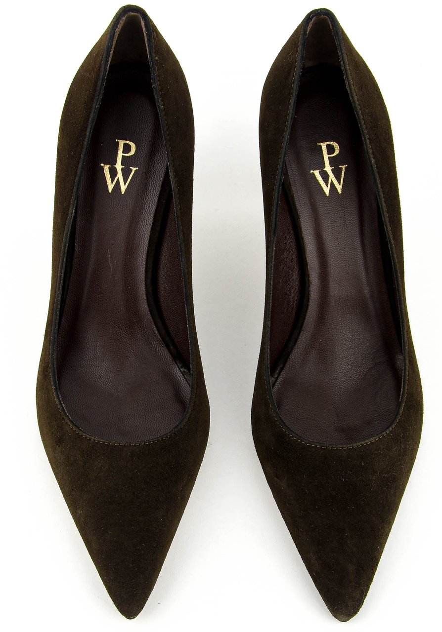 Paul Warmer Kate Pump Brown Suede Bruin