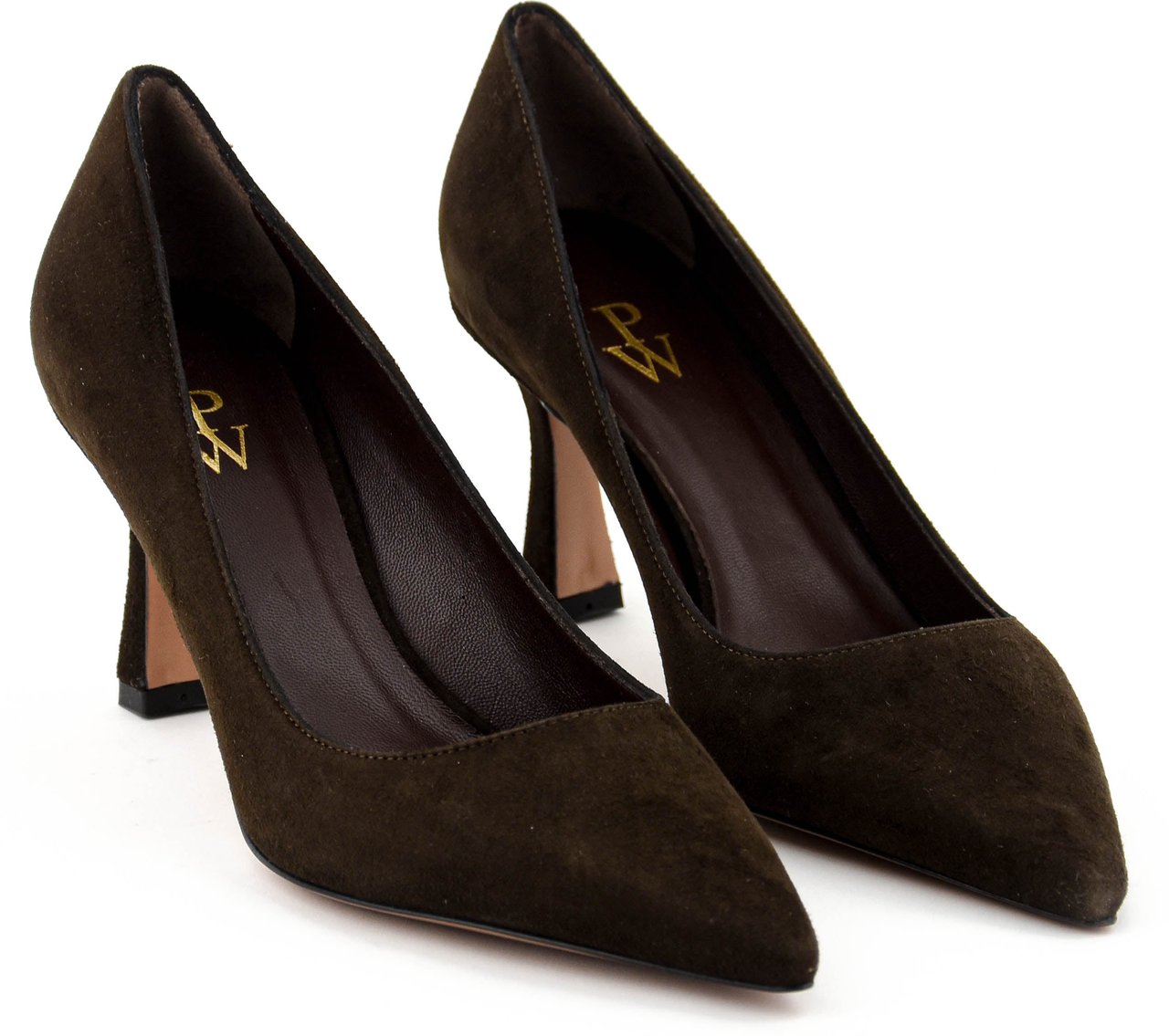 Paul Warmer Kate Pump Brown Suede Bruin