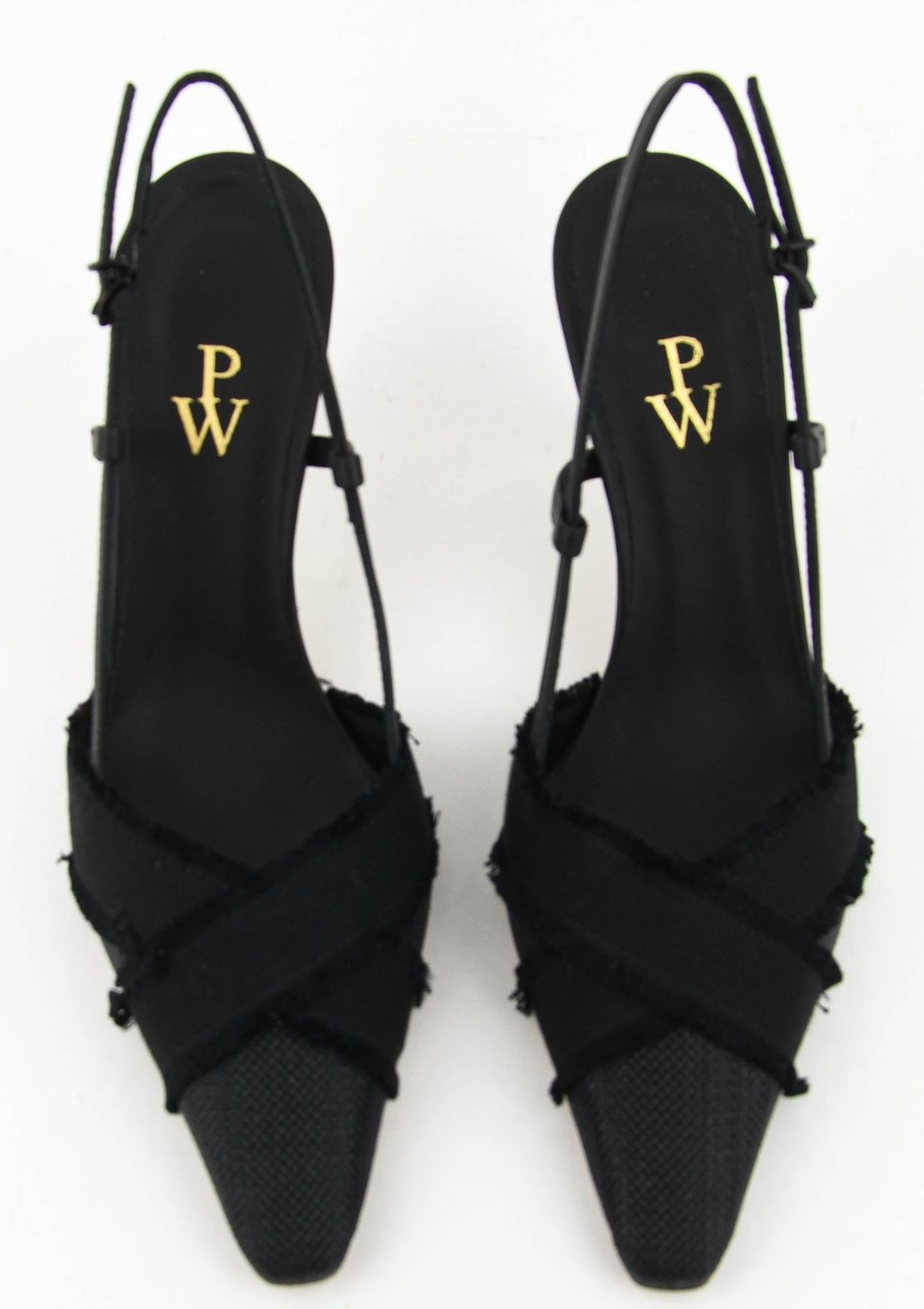 Paul Warmer Iris Slingback Black Zwart