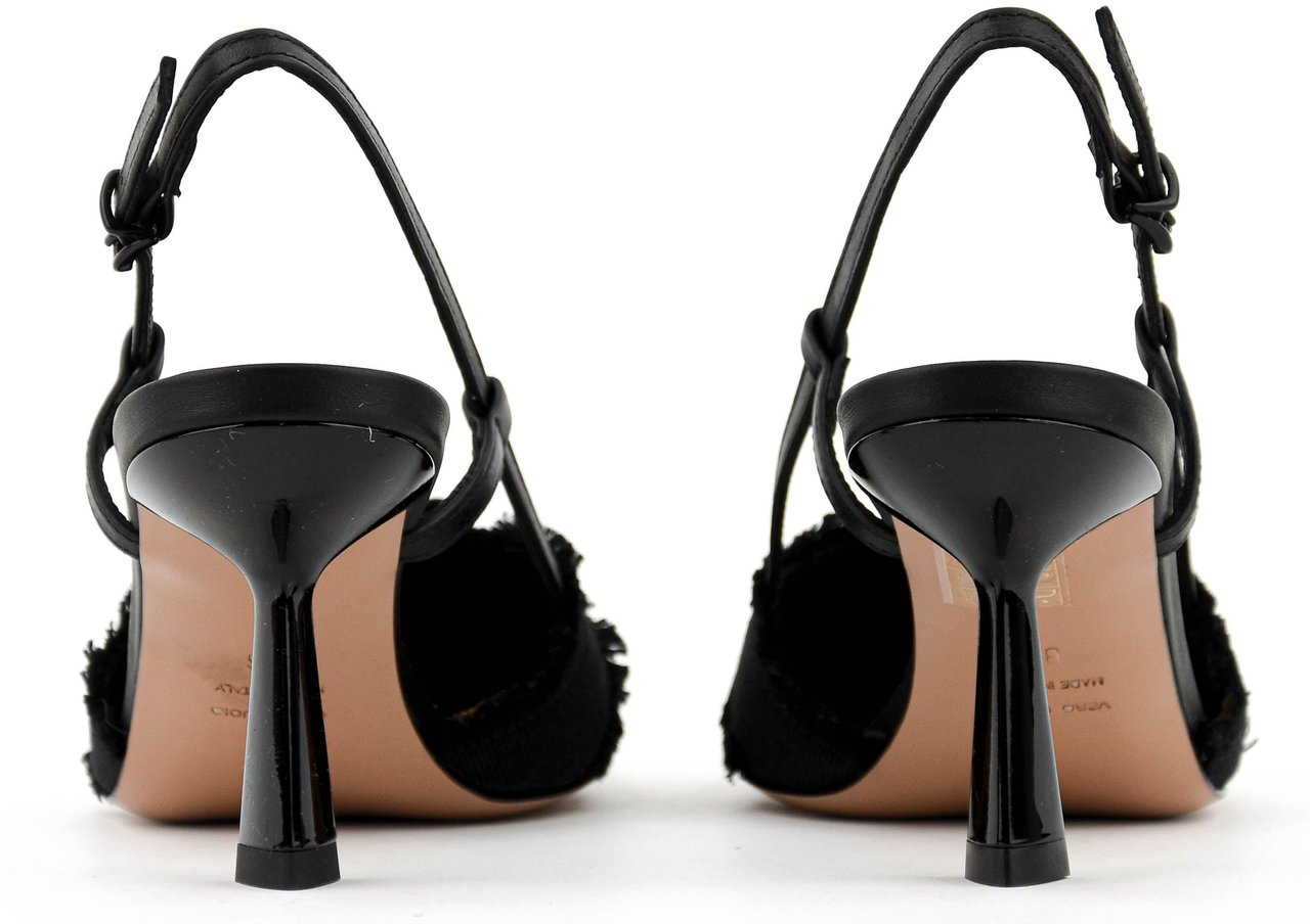 Paul Warmer Iris Slingback Black Zwart