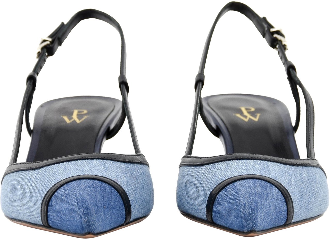 Paul Warmer Odine Slingback Jeans Blauw