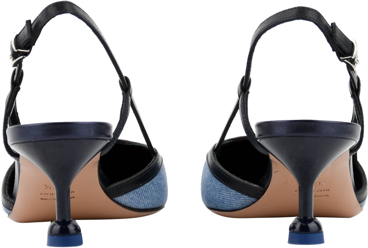 Paul Warmer Odine Slingback Jeans Blauw