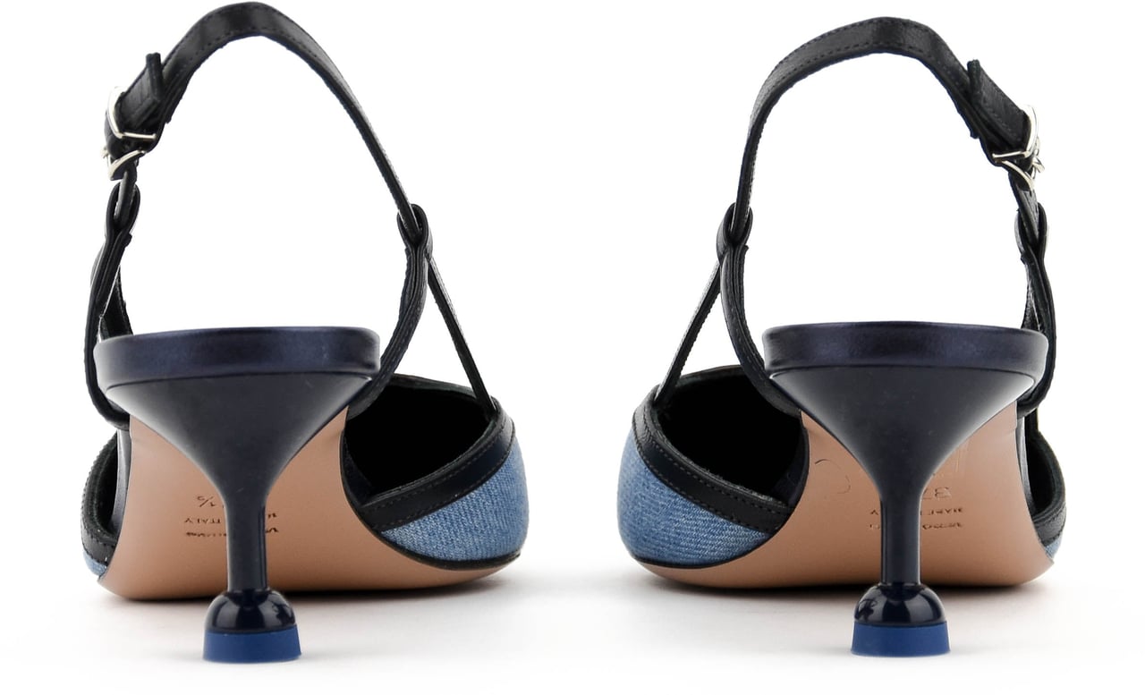 Paul Warmer Odine Slingback Jeans Blauw