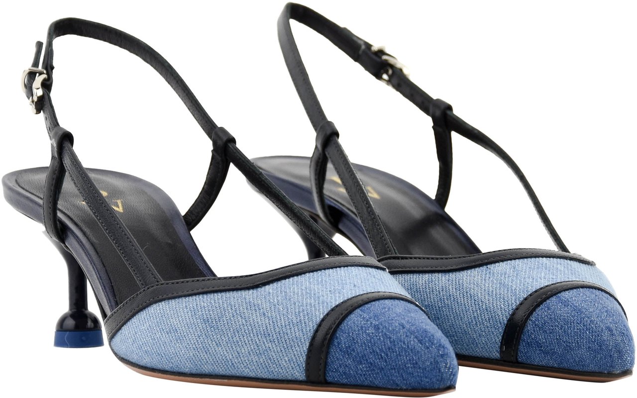 Paul Warmer Odine Slingback Jeans Blauw