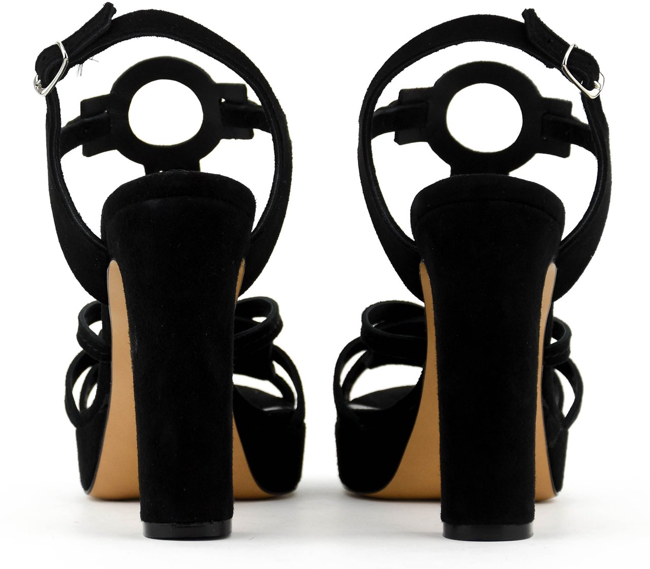 Paul Warmer Paris Sandal Black Suede Zwart