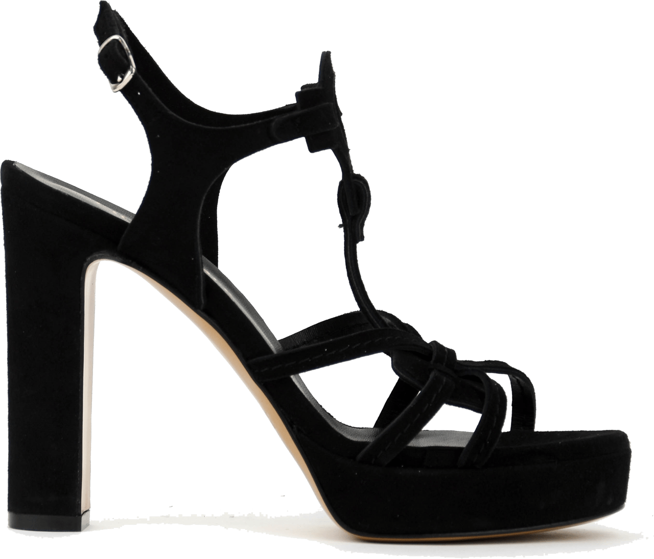 Paul Warmer Paris Sandal Black Suede Zwart