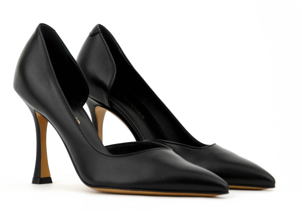 Paul Warmer D'orsay Pump Nappa Black Zwart