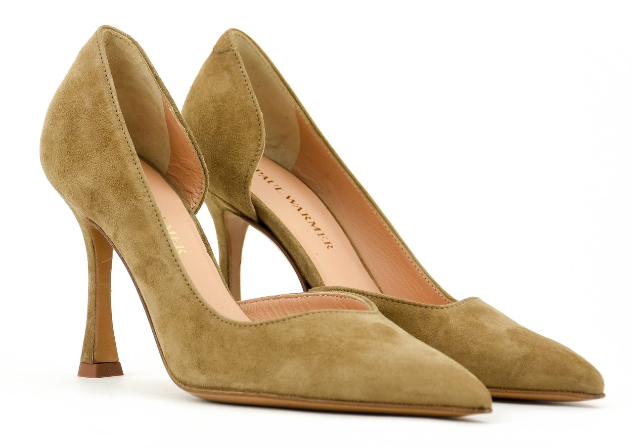 Paul Warmer D'orsay Pump Camel Suede Beige