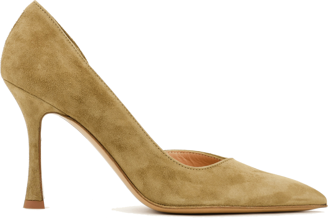 Paul Warmer D'orsay Pump Camel Suede Beige