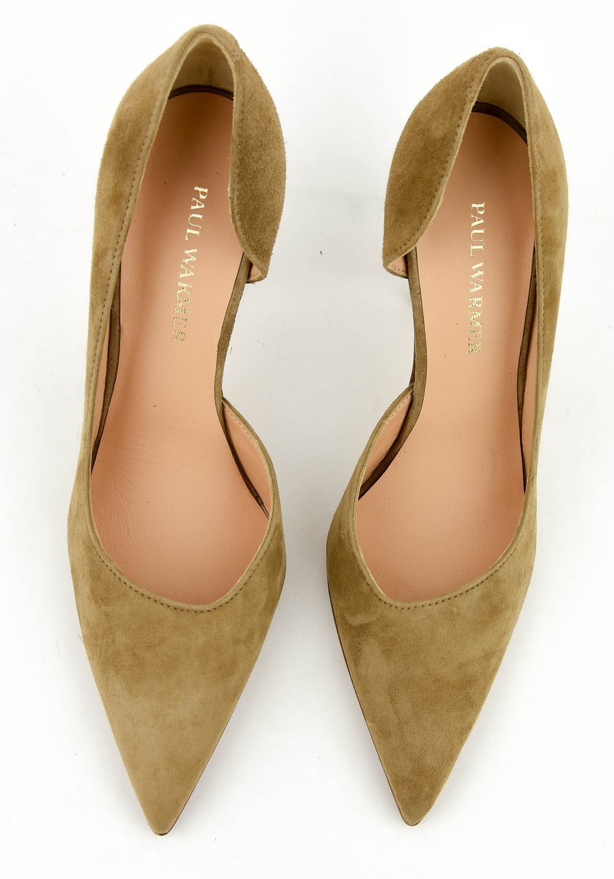 Paul Warmer D'orsay Pump Camel Suede Beige