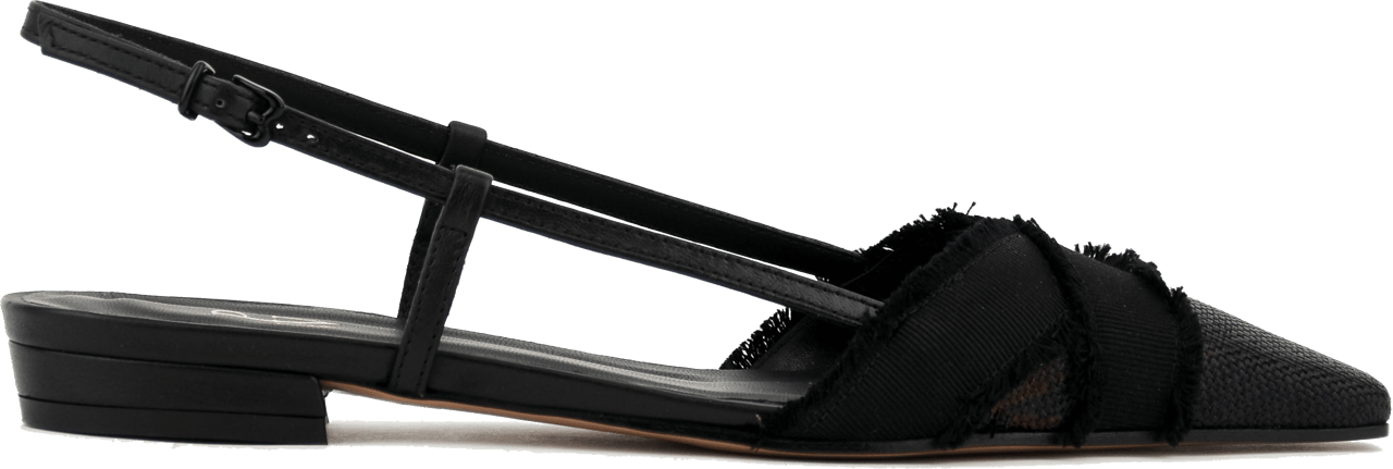 Paul Warmer Iris Flat Sling Ballerina Black Zwart