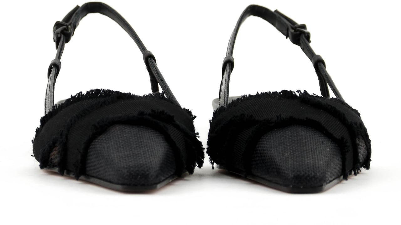 Paul Warmer Iris Flat Sling Ballerina Black Zwart