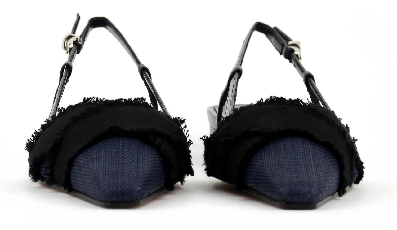 Paul Warmer Iris Flat Sling Ballerina Blue Blauw