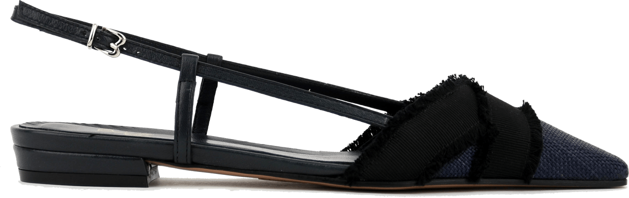 Paul Warmer Iris Flat Sling Ballerina Blue Blauw