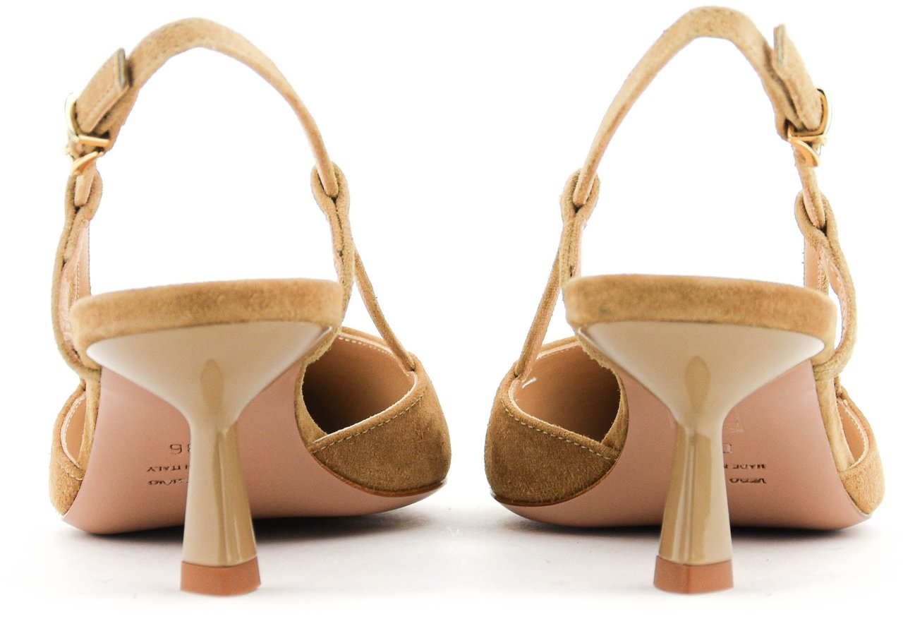 Paul Warmer Shii Pump Slingback 50 Sand Beige
