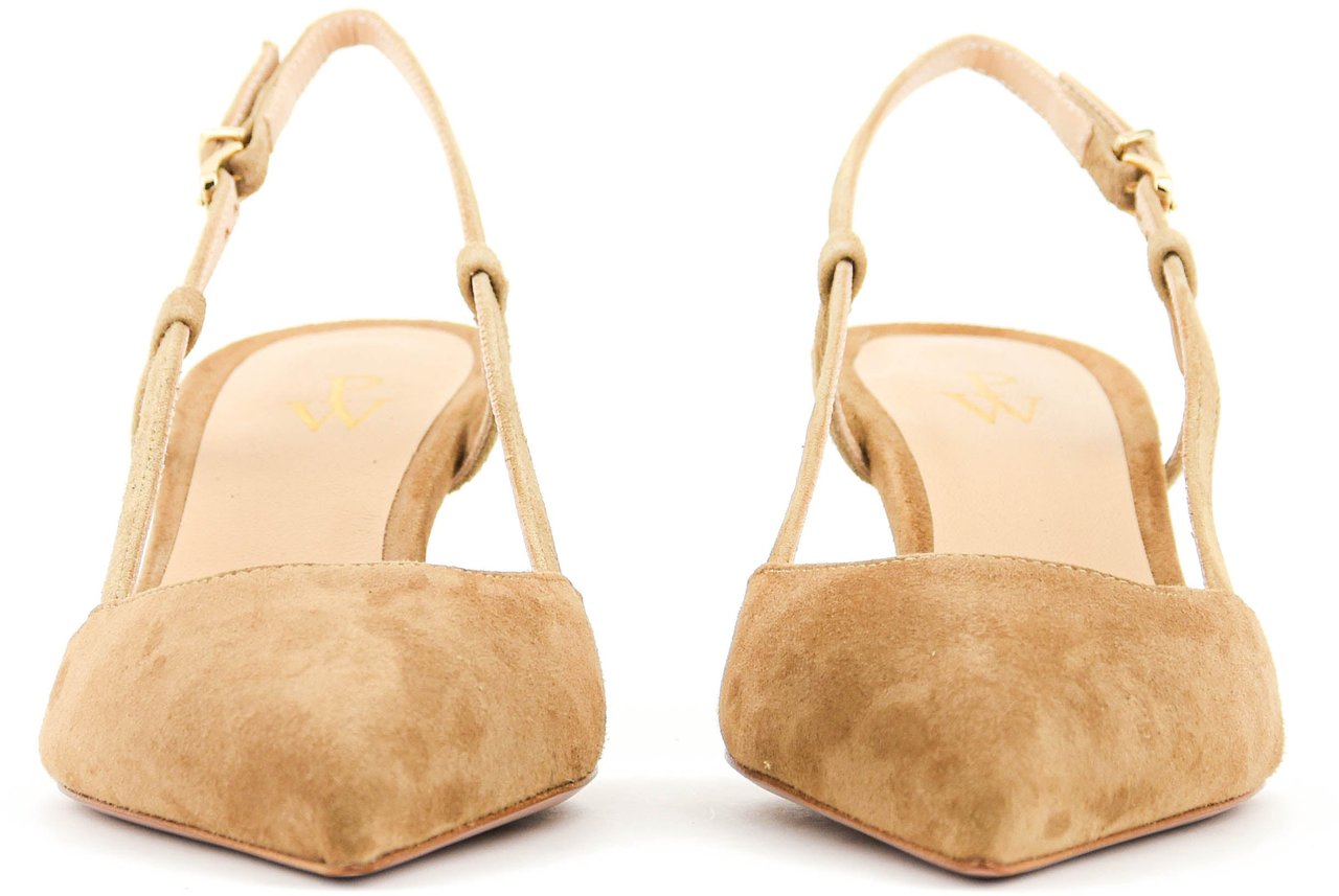 Paul Warmer Shii Pump Slingback 50 Sand Beige