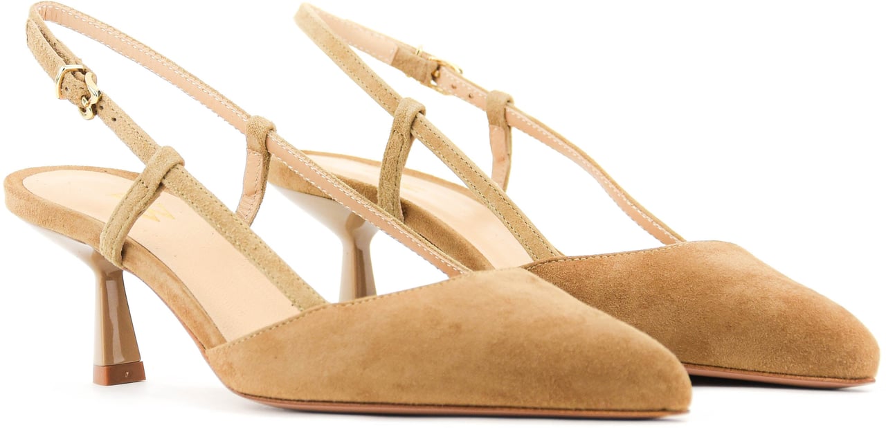 Paul Warmer Shii Pump Slingback 50 Sand Beige