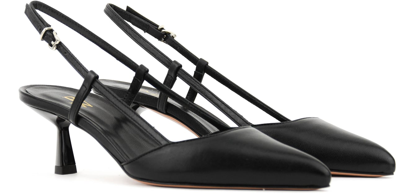 Paul Warmer Shii Pump Slingback 50 Black Zwart