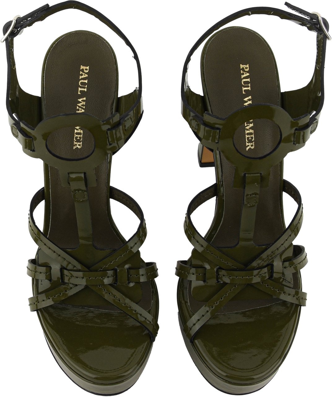 Paul Warmer Paris Sandals Kaki Groen