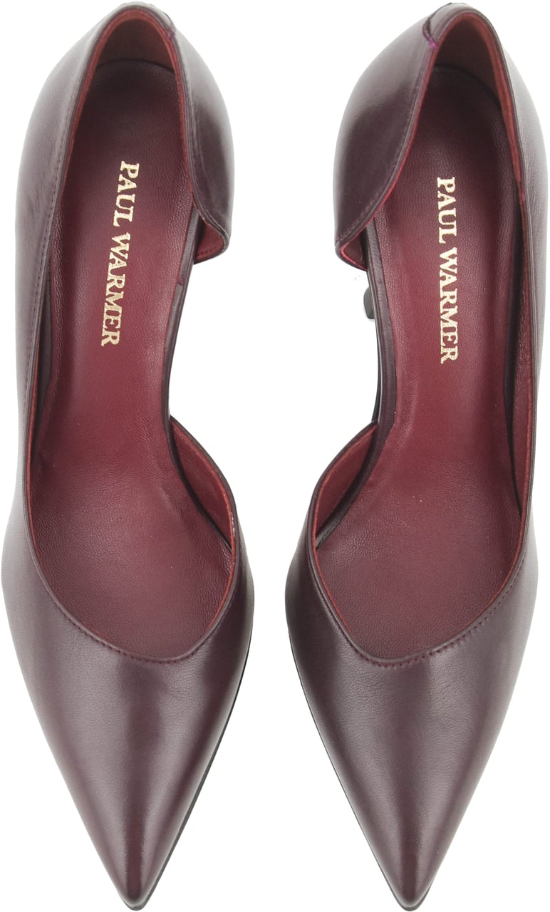 Paul Warmer D'orsay Pump Nappa Burgundy Rood