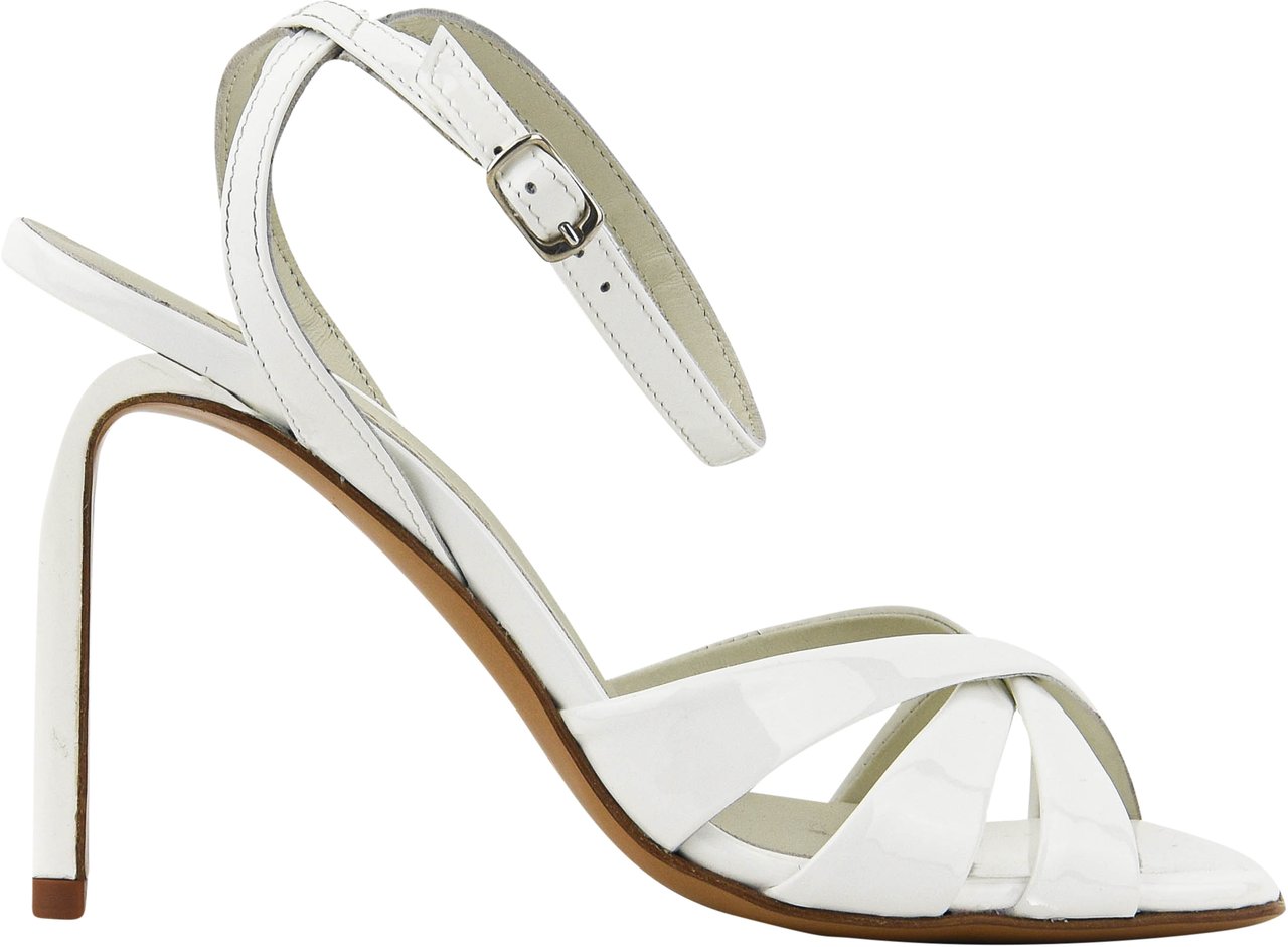Paul Warmer Anna Sandal White Patent Wit