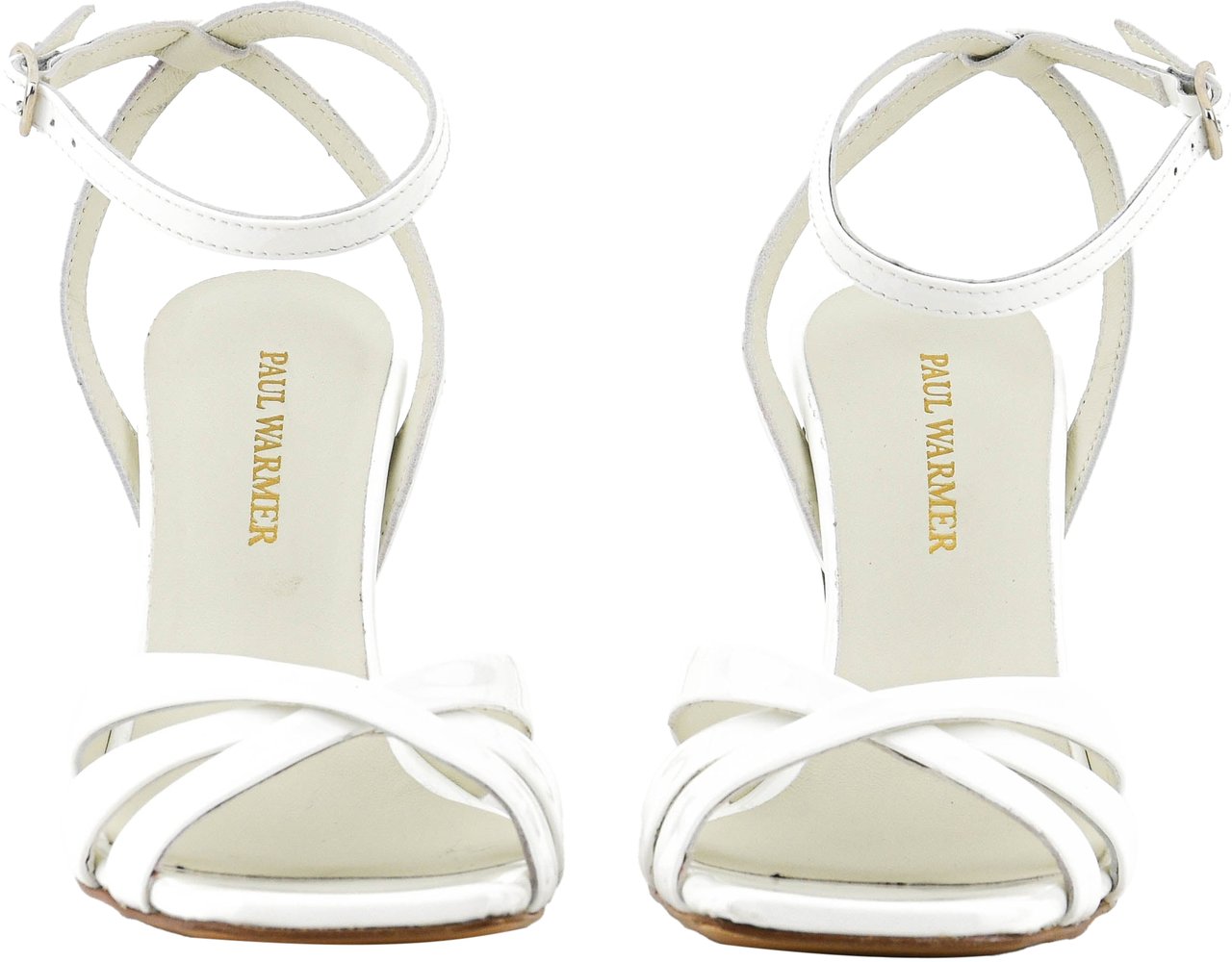 Paul Warmer Anna Sandal White Patent Wit