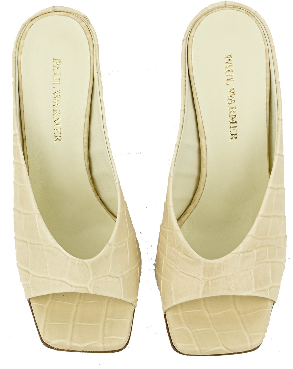 Paul Warmer Paulwarmer Livia Mule Offwhite Croc 95 Wit