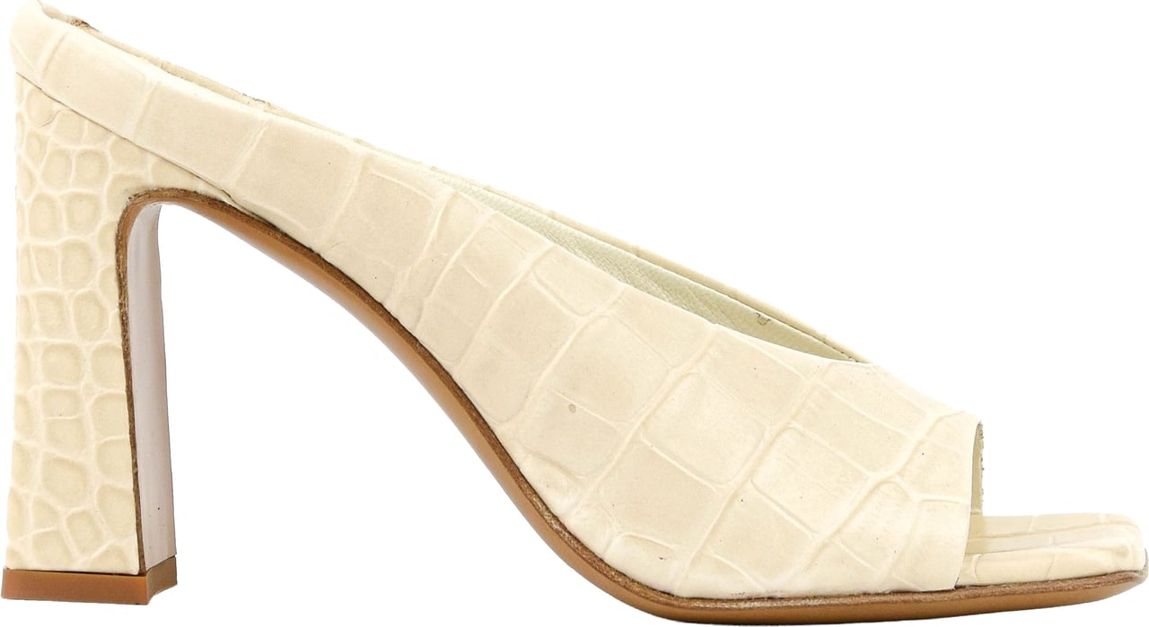 Paul Warmer Paulwarmer Livia Mule Offwhite Croc 95 Wit
