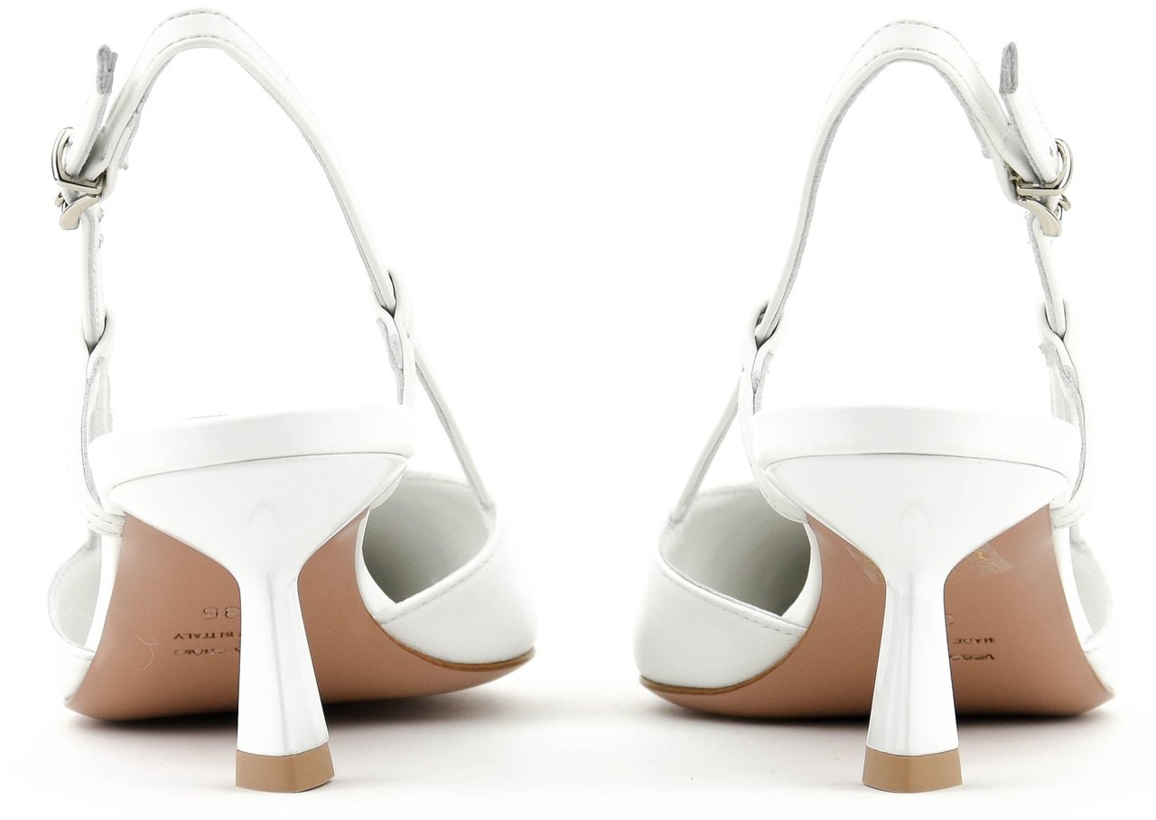 Paul Warmer Shii Pump Slingback 50 Bianco Wit