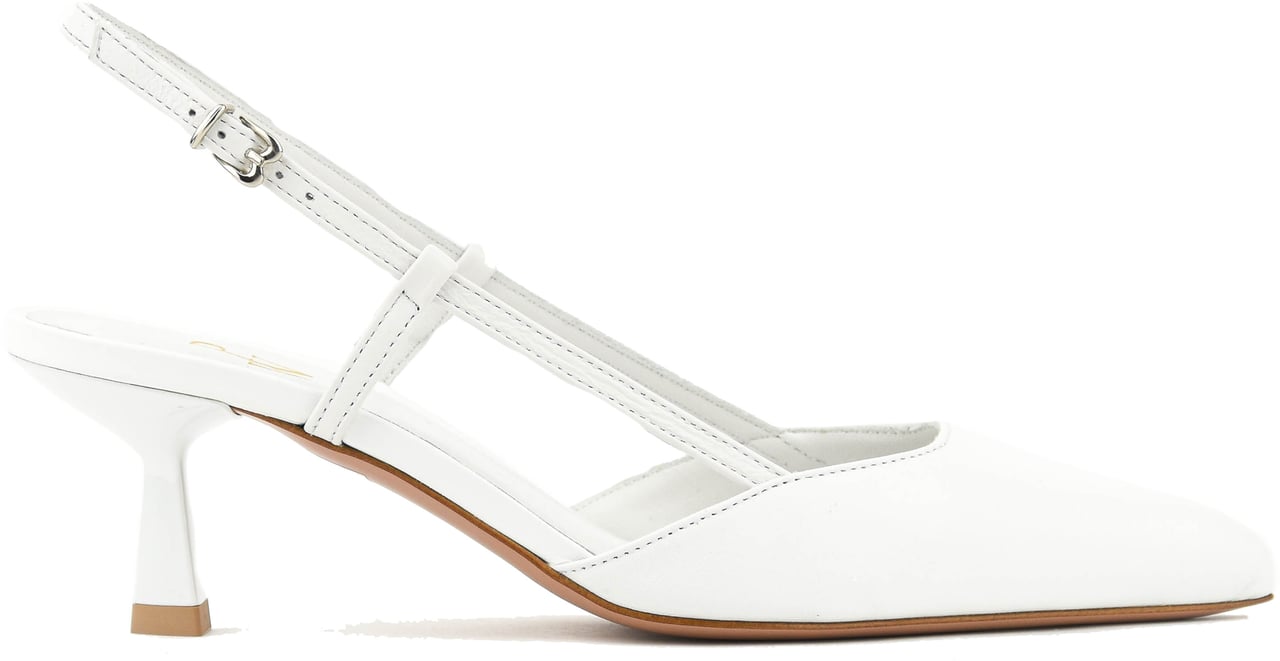 Paul Warmer Shii Pump Slingback 50 Bianco Wit