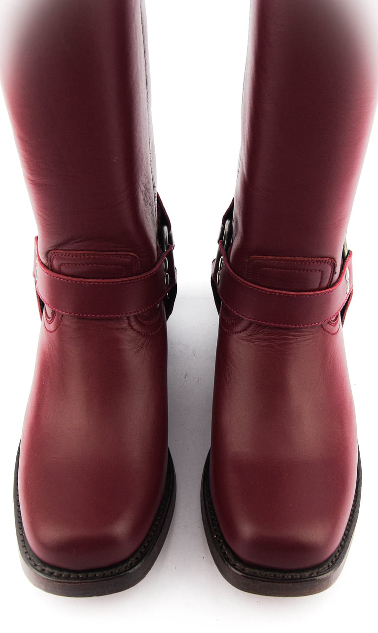 Paul Warmer Iconic Biker Boot Bordo Rood