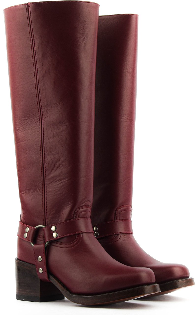 Paul Warmer Iconic Biker Boot Bordo Rood