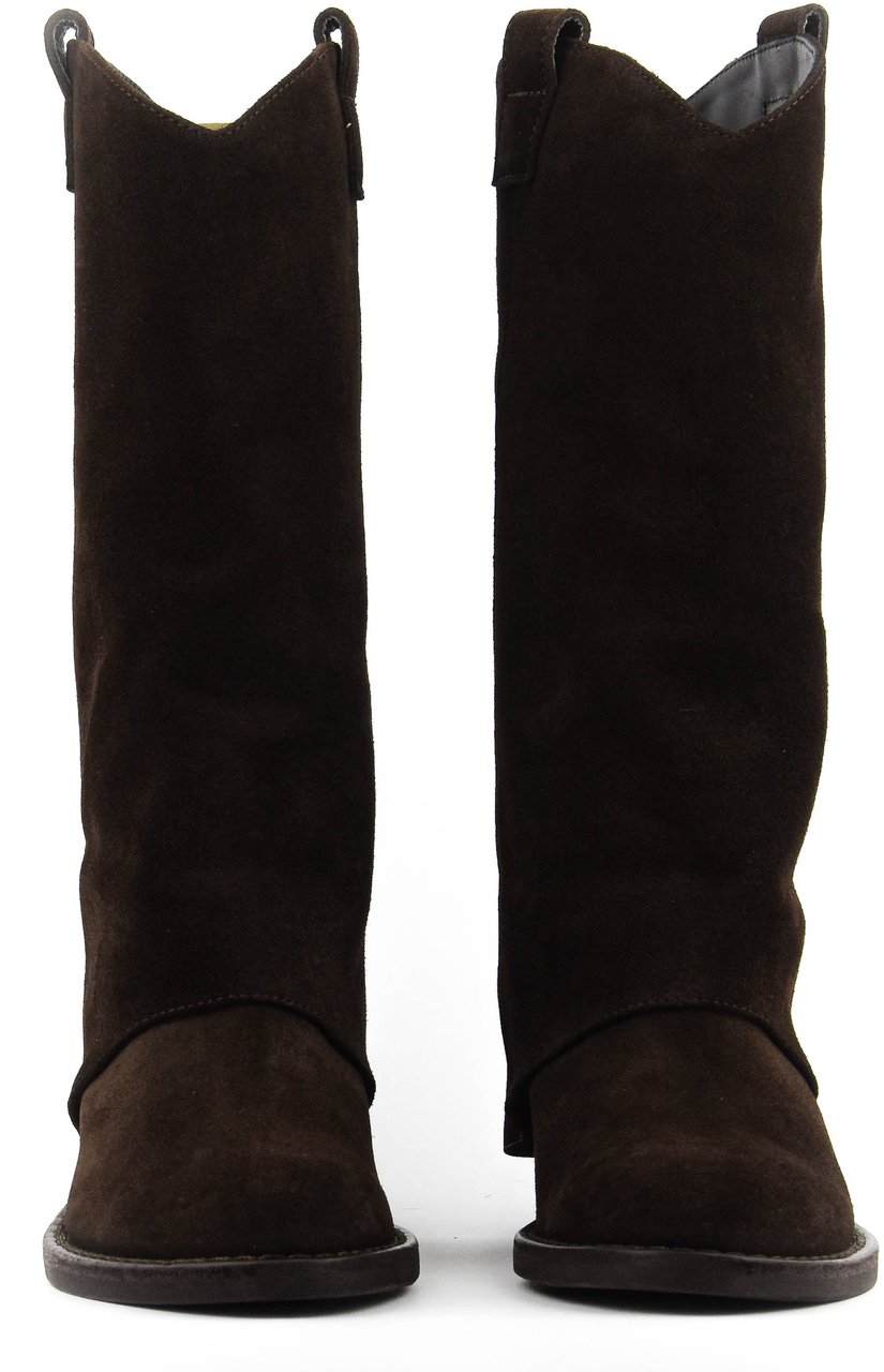 Paul Warmer Hooded Bootie Brown Suede Bruin