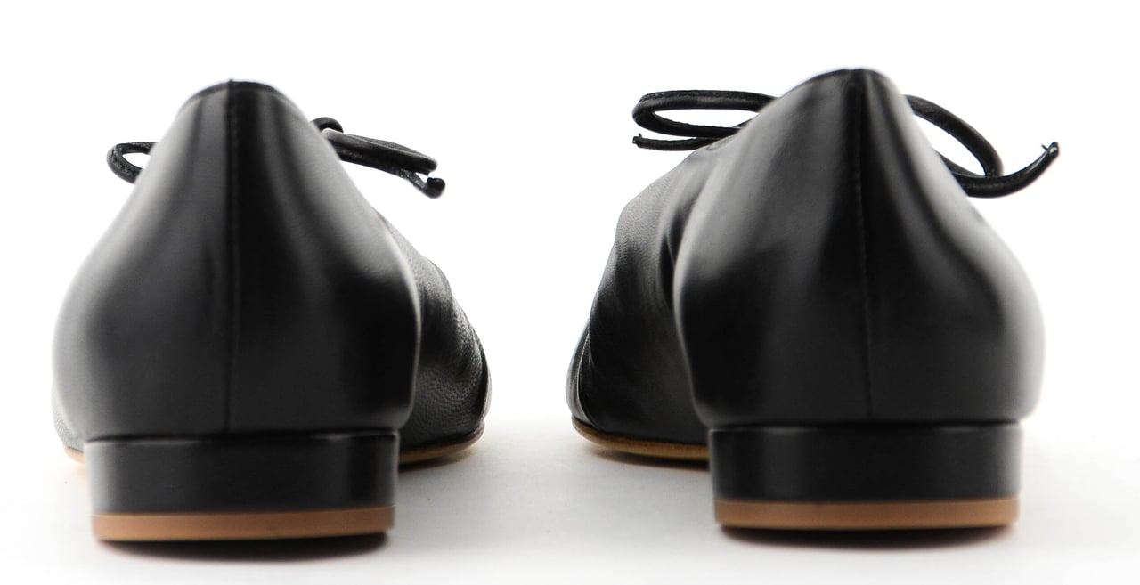Paul Warmer Elba Drawstring Ballerina Black Zwart