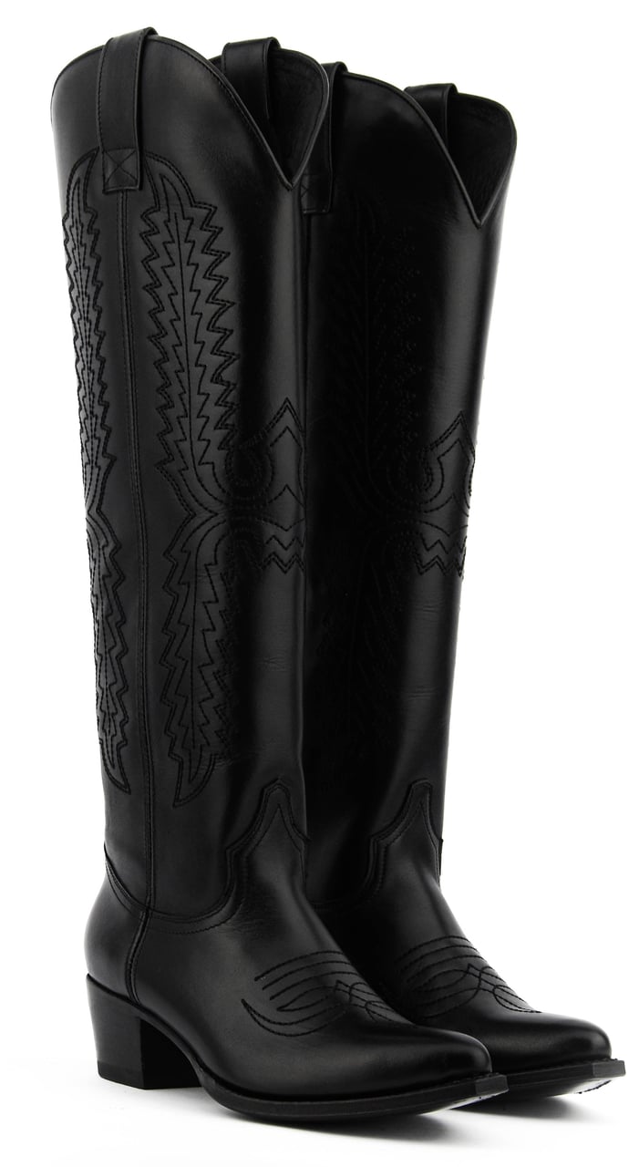 Paul Warmer Iconic Western Boot Black Zwart