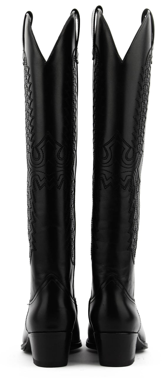 Paul Warmer Iconic Western Boot Black Zwart