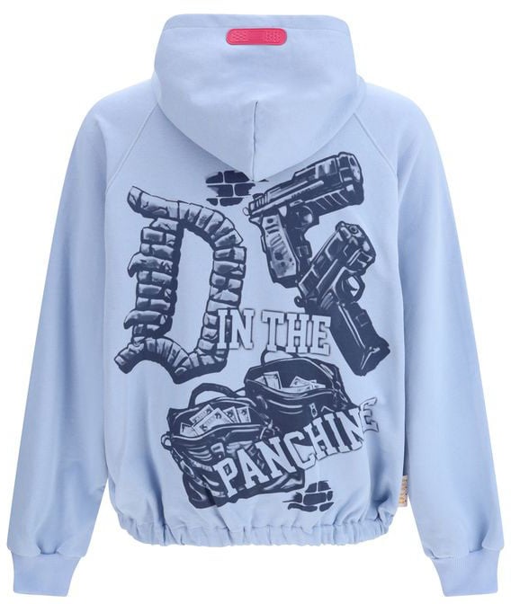 PDF di Domenico Formichetti PDF Channel Blue Cotton Sweatshirt Blauw