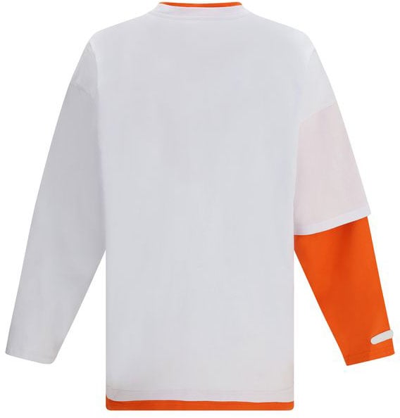 PDF di Domenico Formichetti PDF Channel White Cotton Long Sleeve T-Shirt Wit
