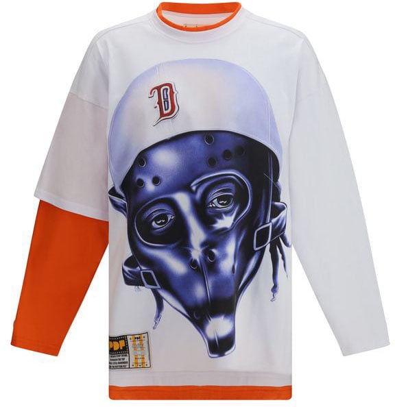 PDF di Domenico Formichetti PDF Channel White Cotton Long Sleeve T-Shirt Wit