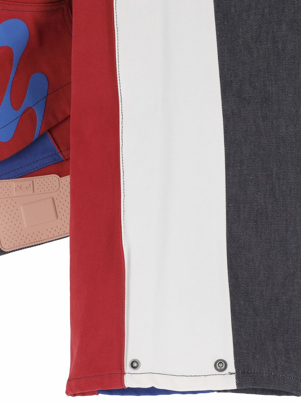 PDF di Domenico Formichetti Black Color-block Wide-Leg Denim Jeans Zwart