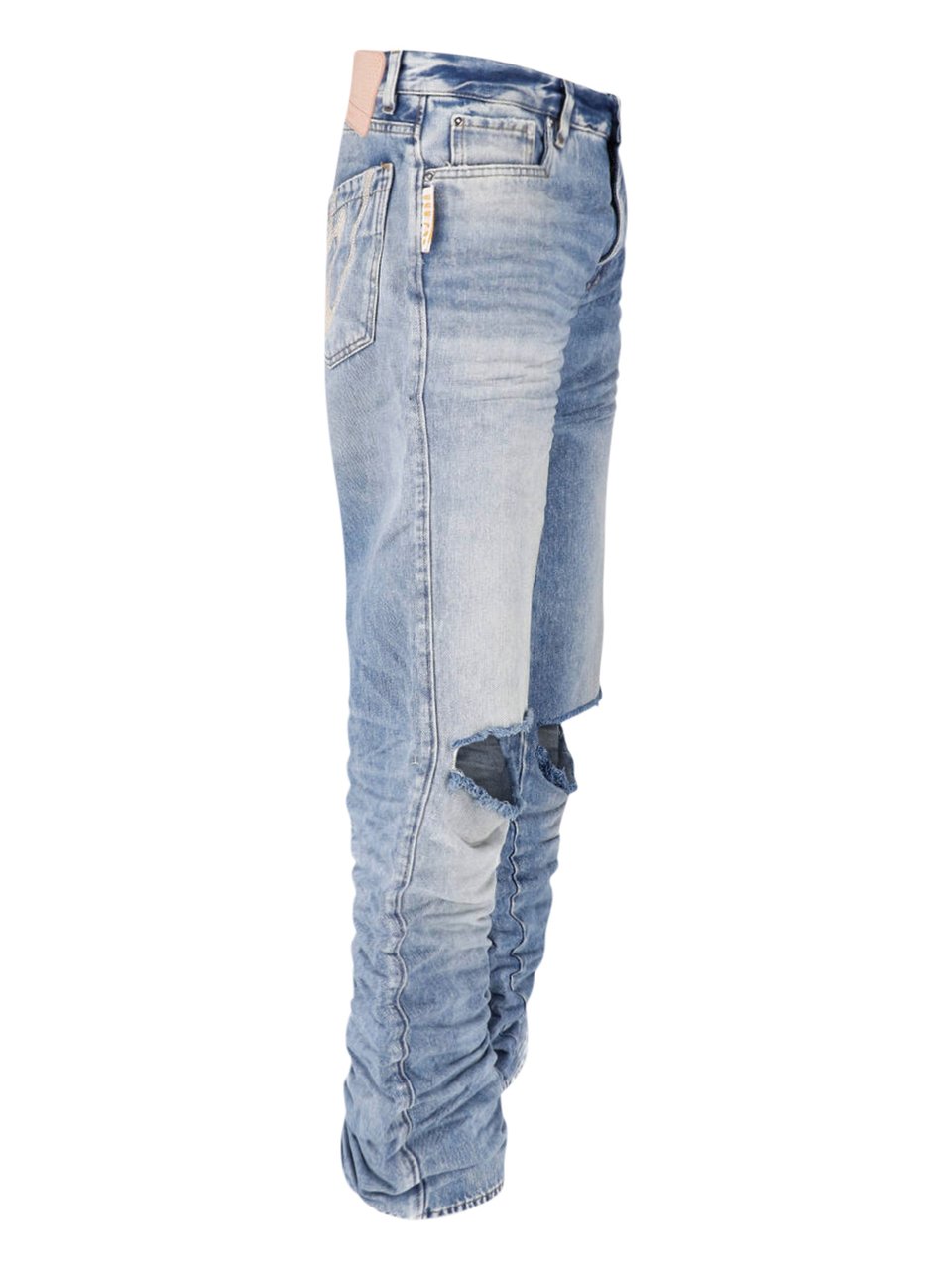 PDF di Domenico Formichetti Blue Rich Kid Vintage Wide-Leg Jeans Blauw