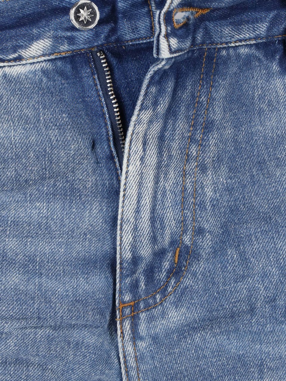 PDF di Domenico Formichetti Blue Rich Kid Vintage Wide-Leg Jeans Blauw